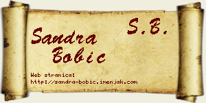 Sandra Bobić vizit kartica